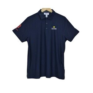 Rhone Polo Shirt Mens L Navy Surfside SF Giants Golf Performance Activewear